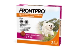 FRONTPRO S 11 mg kramtomosios tabl. šunims 2–4kg N3